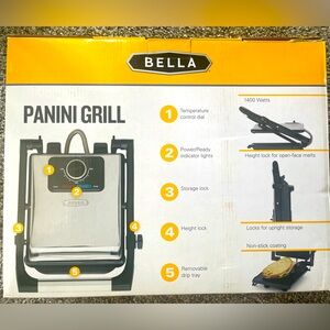 NWT BELLA PANINI GRILL
